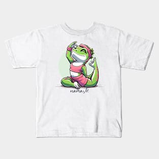 Zen Yoga Lizard Kids T-Shirt